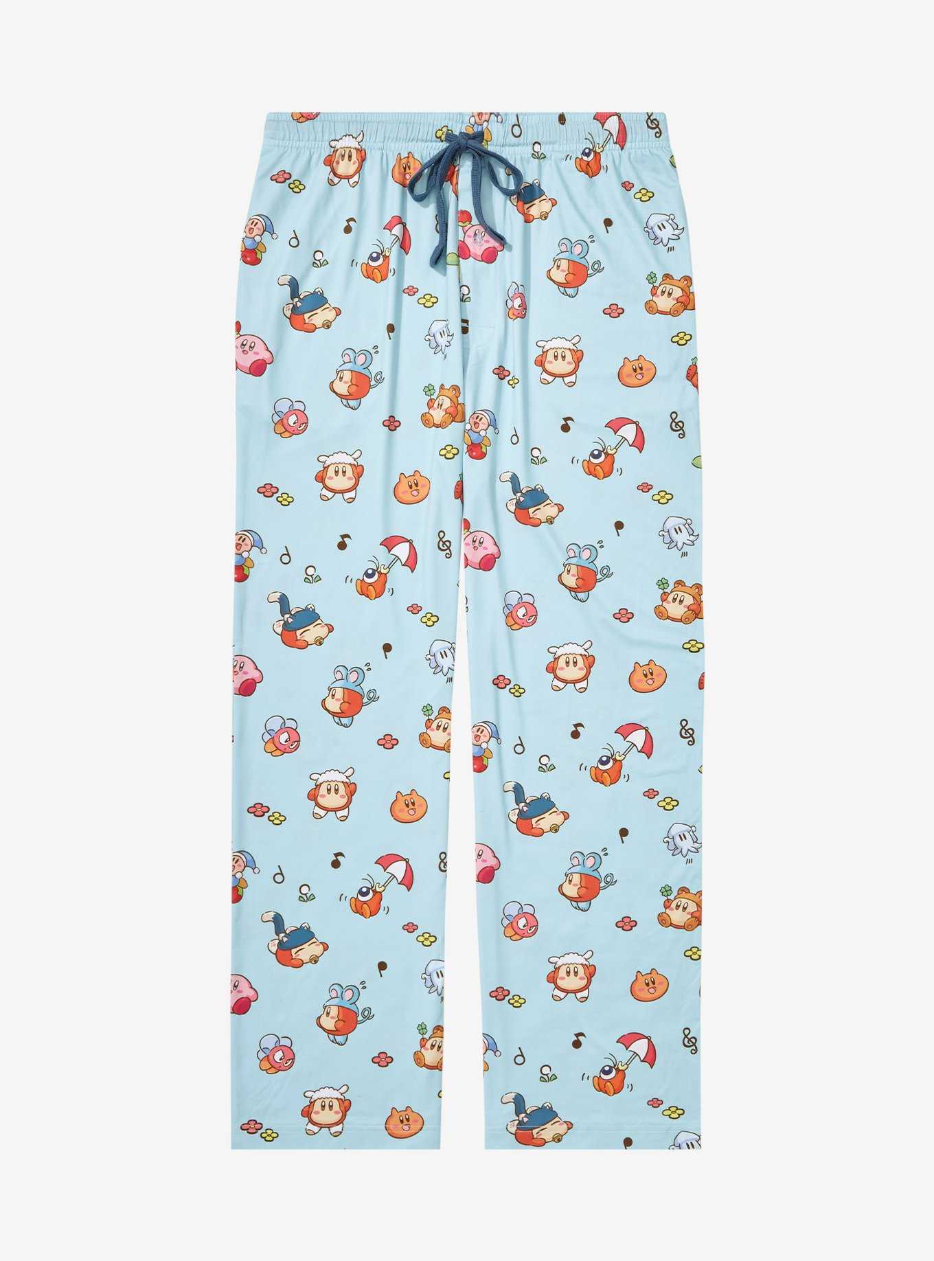 Nintendo Kirby & Waddle Dee Outfits Allover Print Sleep Pants - BoxLunch Exclusive, , hi-res