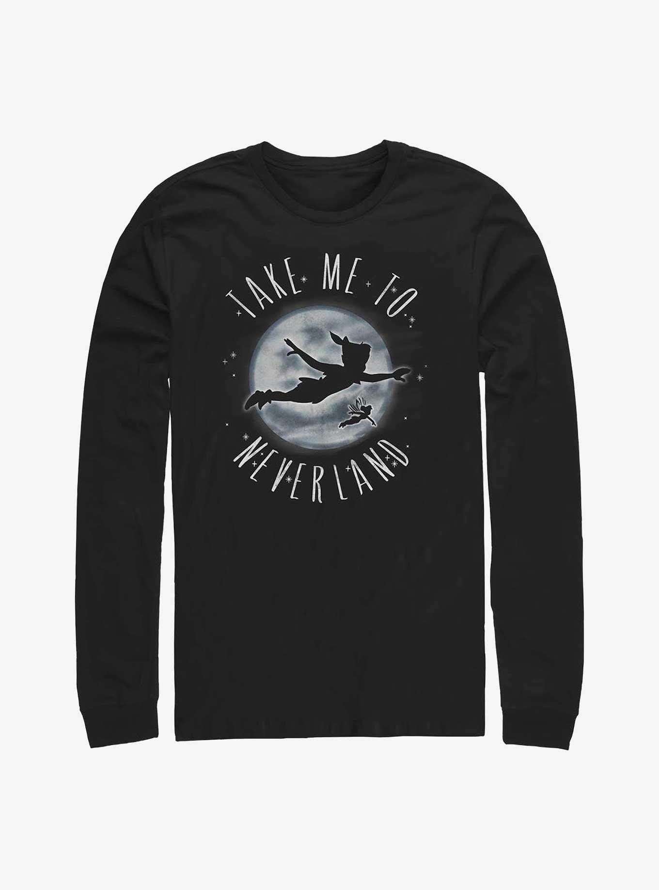 Disney Peter Pan Take Me To Neverland Long-Sleeve T-Shirt, BLACK, hi-res