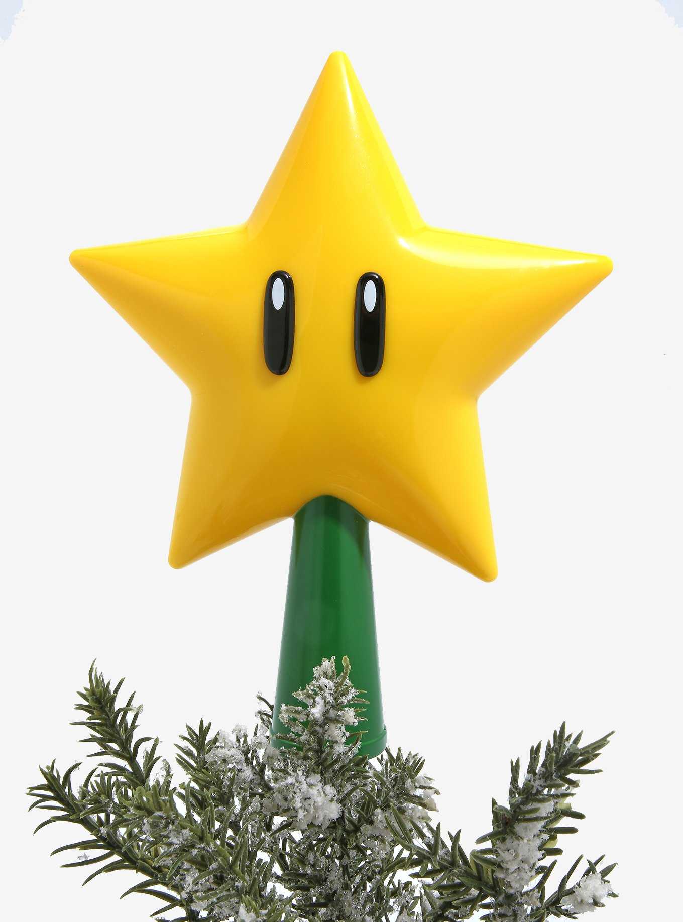 Nintendo Super Mario Super Star Light-Up Tree Topper, , hi-res