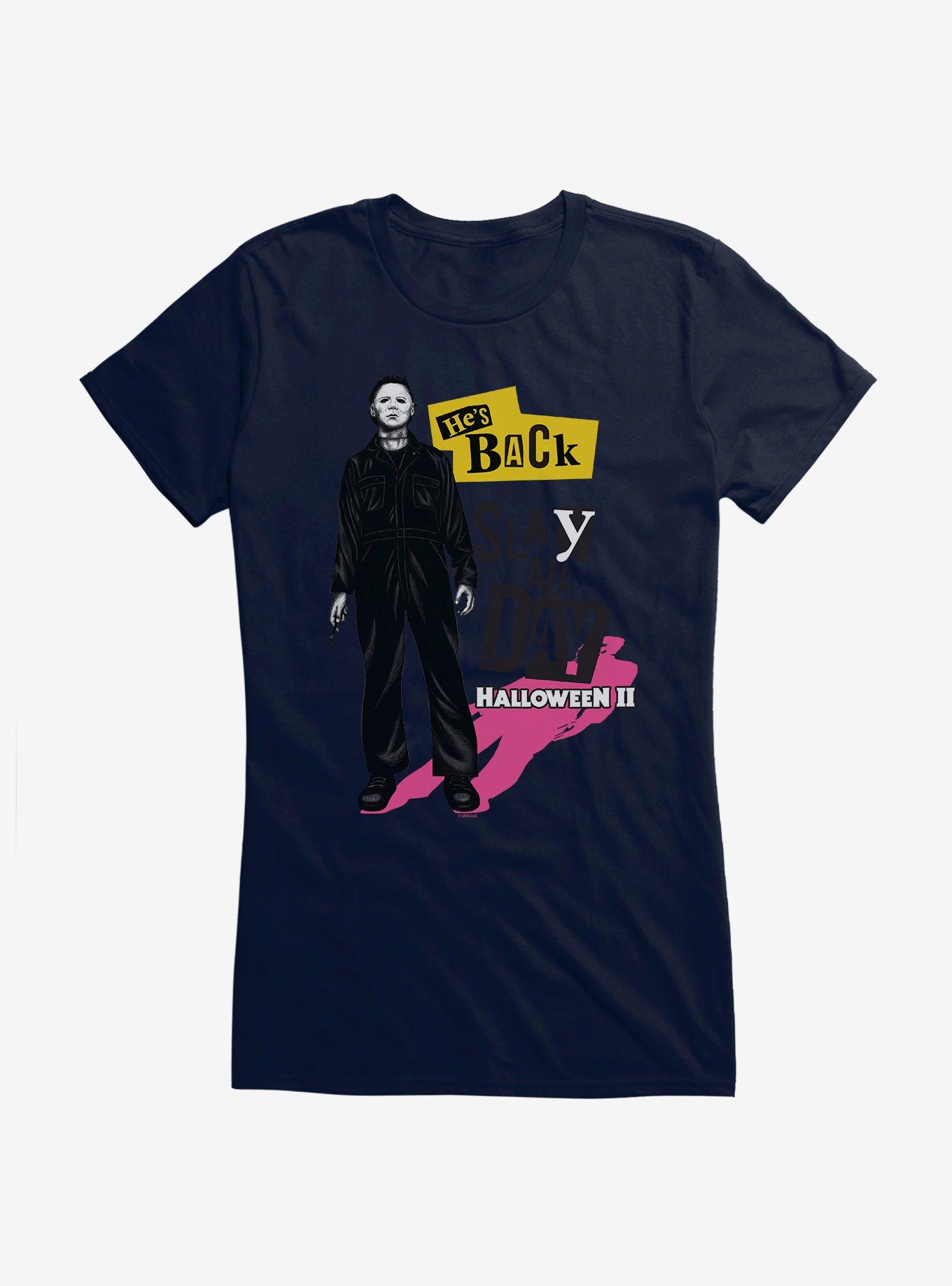 Halloween II Slay Girls T-Shirt, NAVY, hi-res