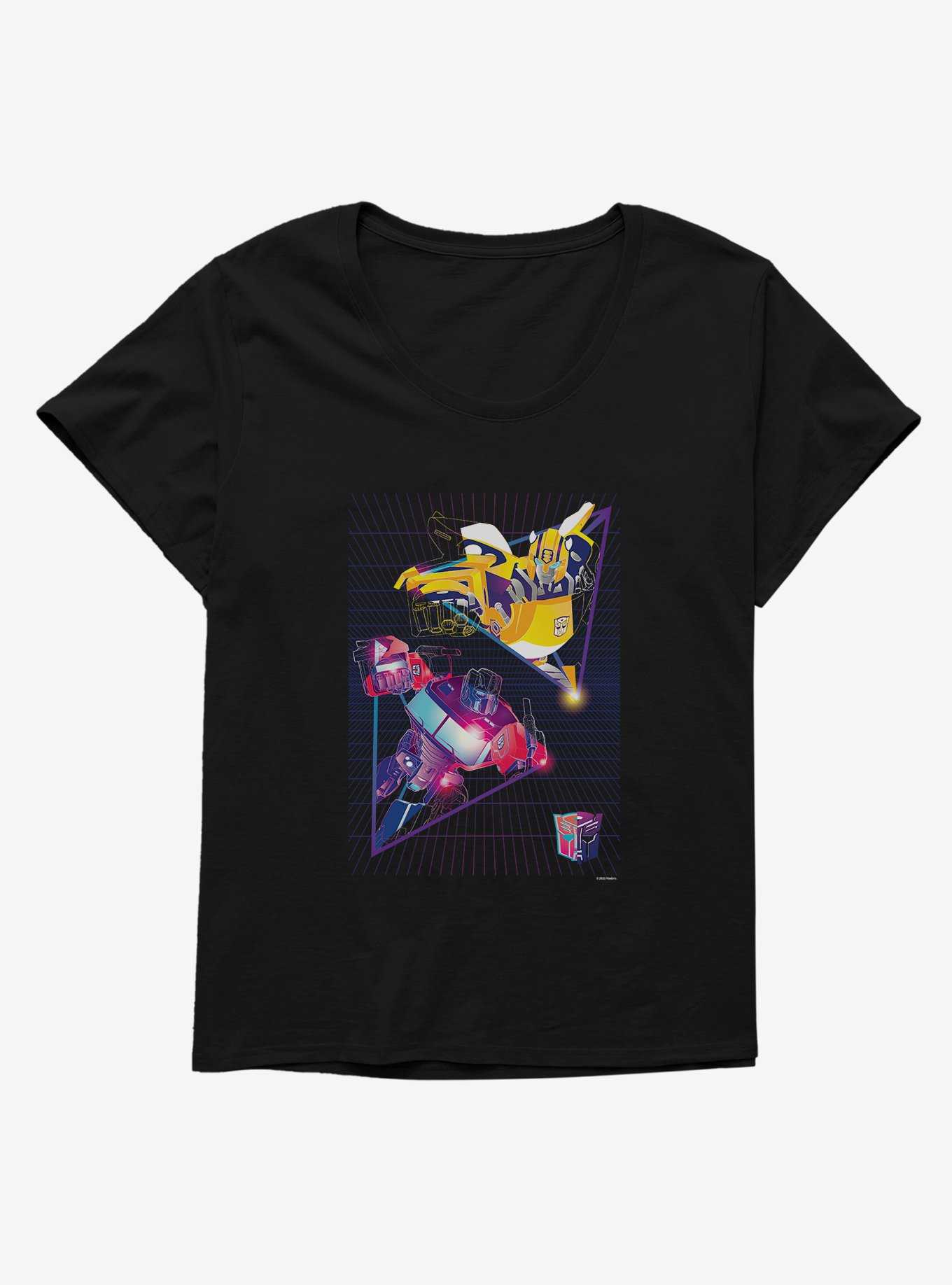Transformers Autobots Vs Decepticons Grid Girls T-Shirt Plus Size, , hi-res