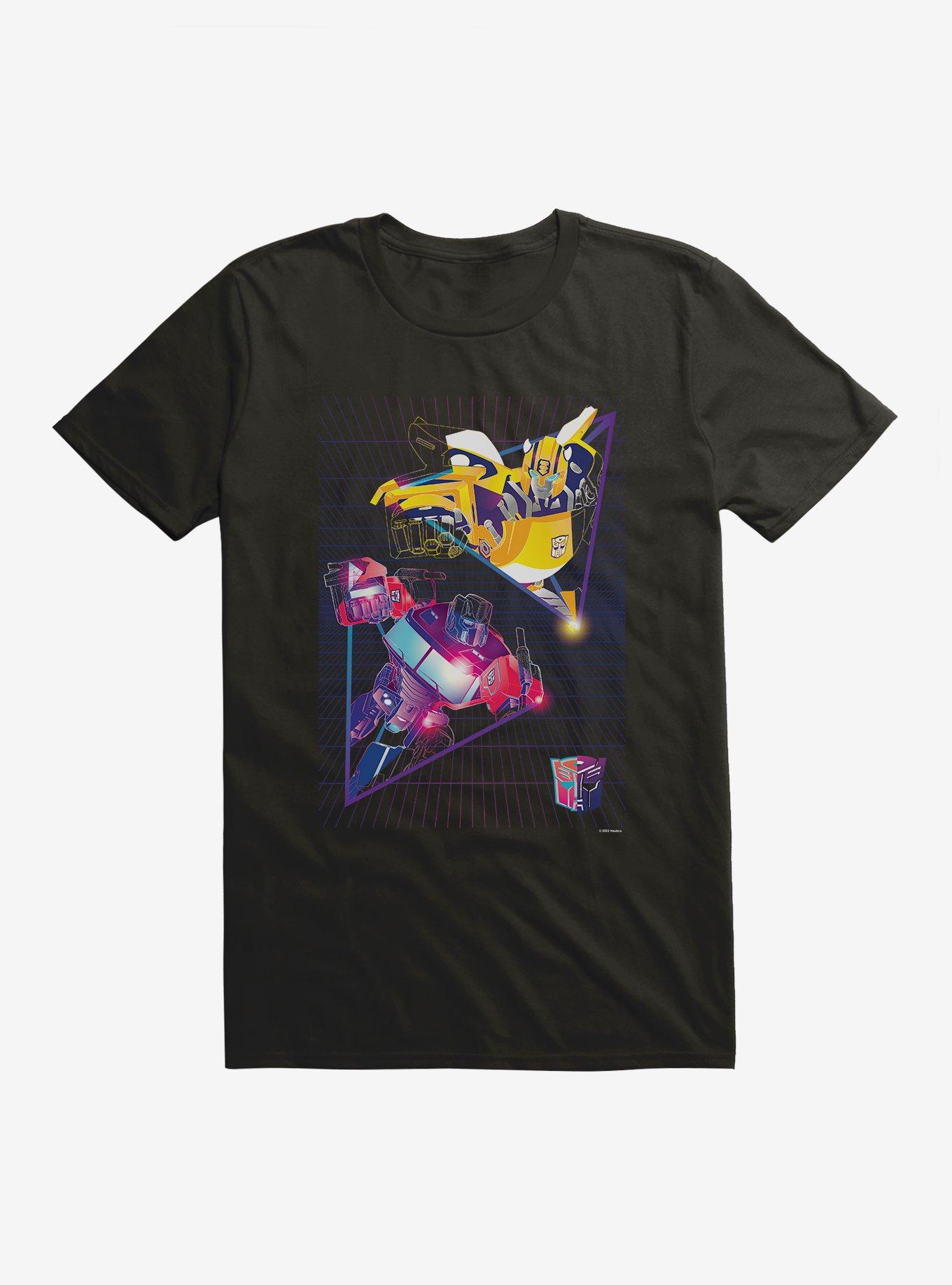 Transformers Autobots Vs Decepticons Grid T-Shirt, BLACK, hi-res view 1