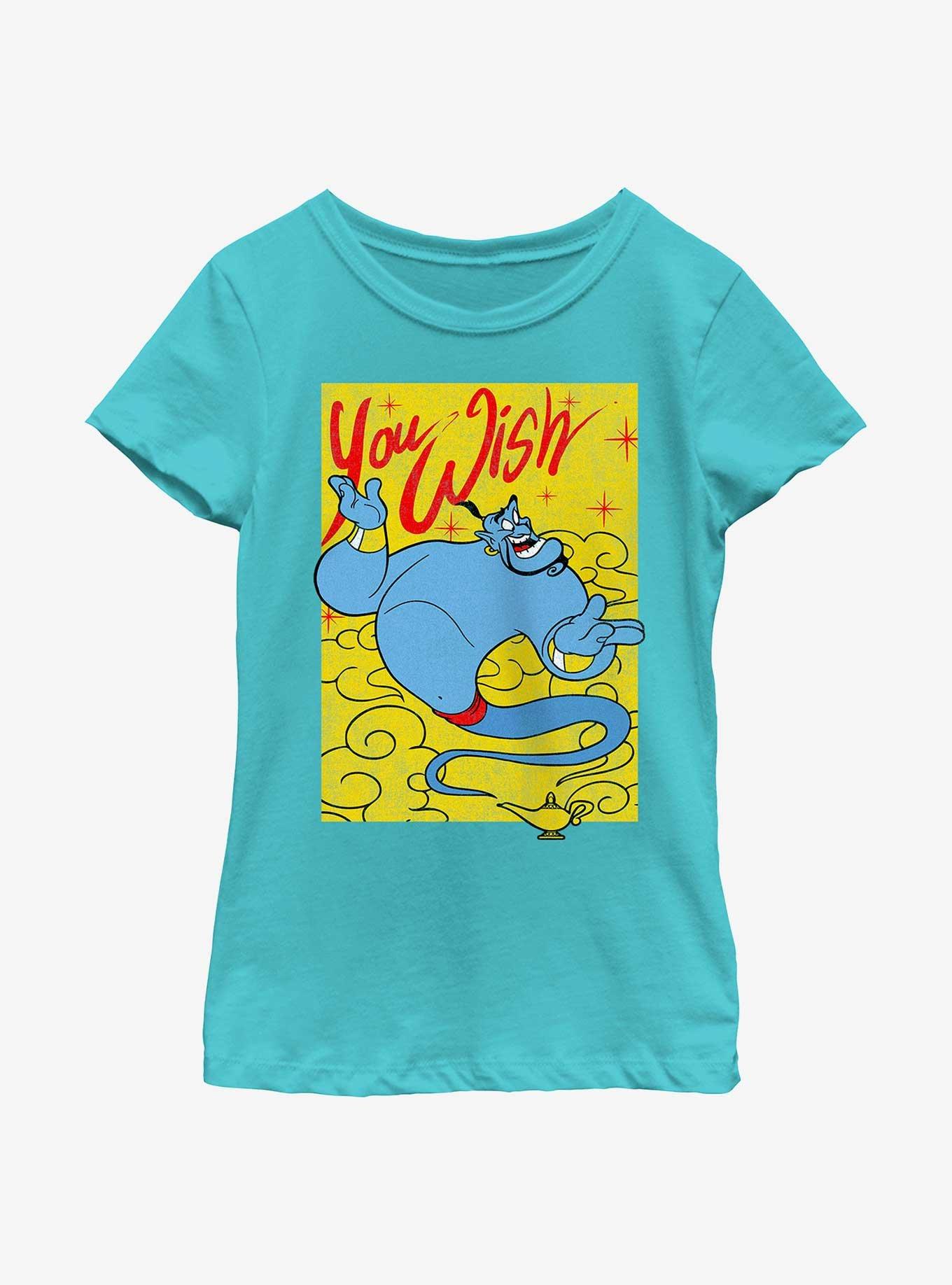 Disney Aladdin You Wish Genie Youth Girls T-Shirt, TAHI BLUE, hi-res