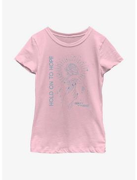 Disney Beauty And The Beast Hold On To Hope Rose Youth Girls T-Shirt, , hi-res
