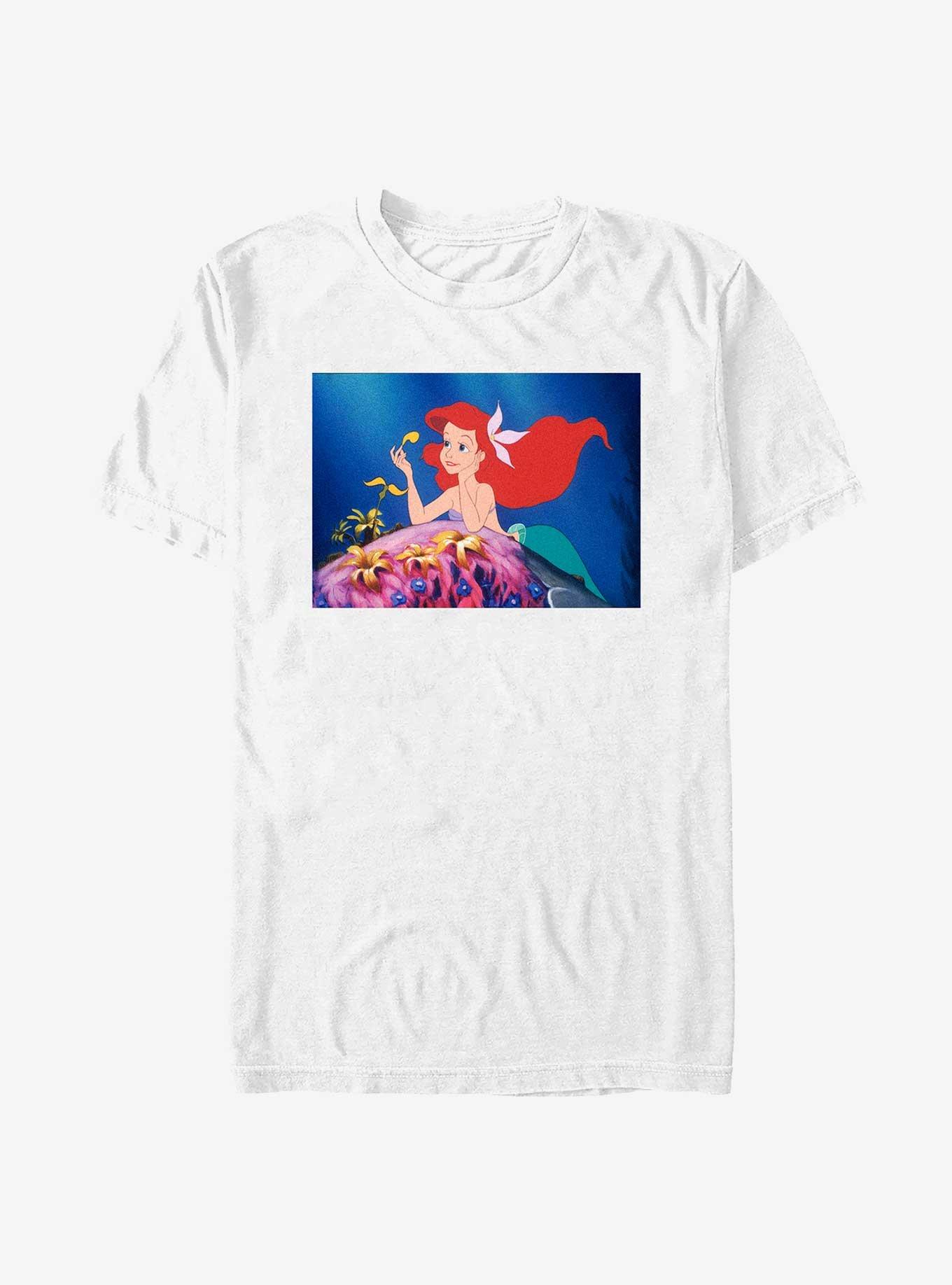 Disney The Little Mermaid Ariel Movie Scene T-Shirt, WHITE, hi-res