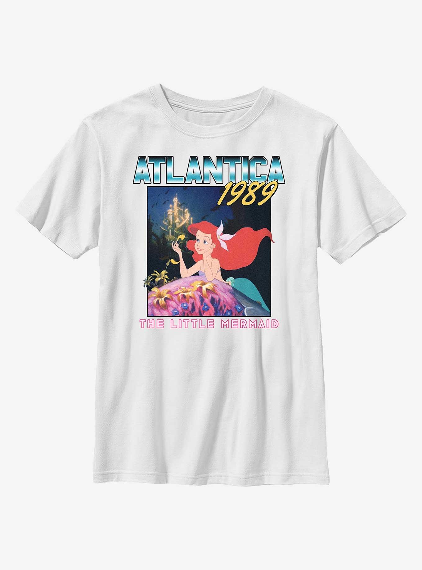 Disney The Little Mermaid Atlantica 1989 Youth T-Shirt, WHITE, hi-res