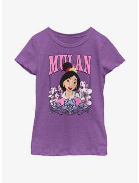 Disney Mulan Floral Portrait Youth Girls T-Shirt, , hi-res