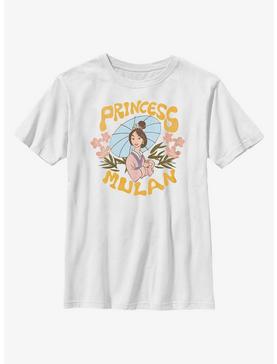 Disney Mulan Retro Floral Portrait Youth T-Shirt, , hi-res