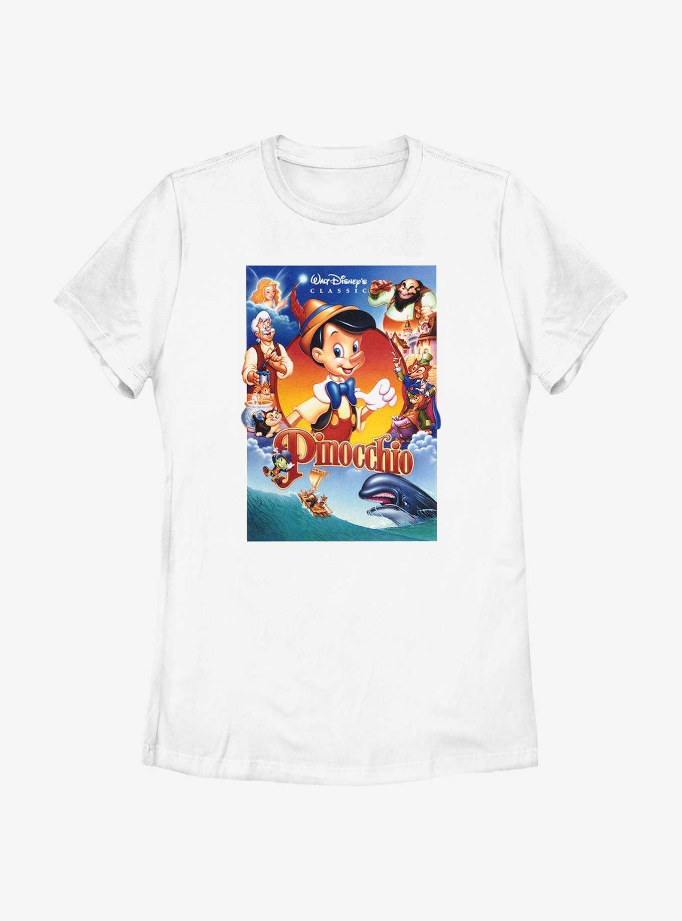 Disney Pinocchio Classic Movie Poster Womens T-Shirt, , hi-res