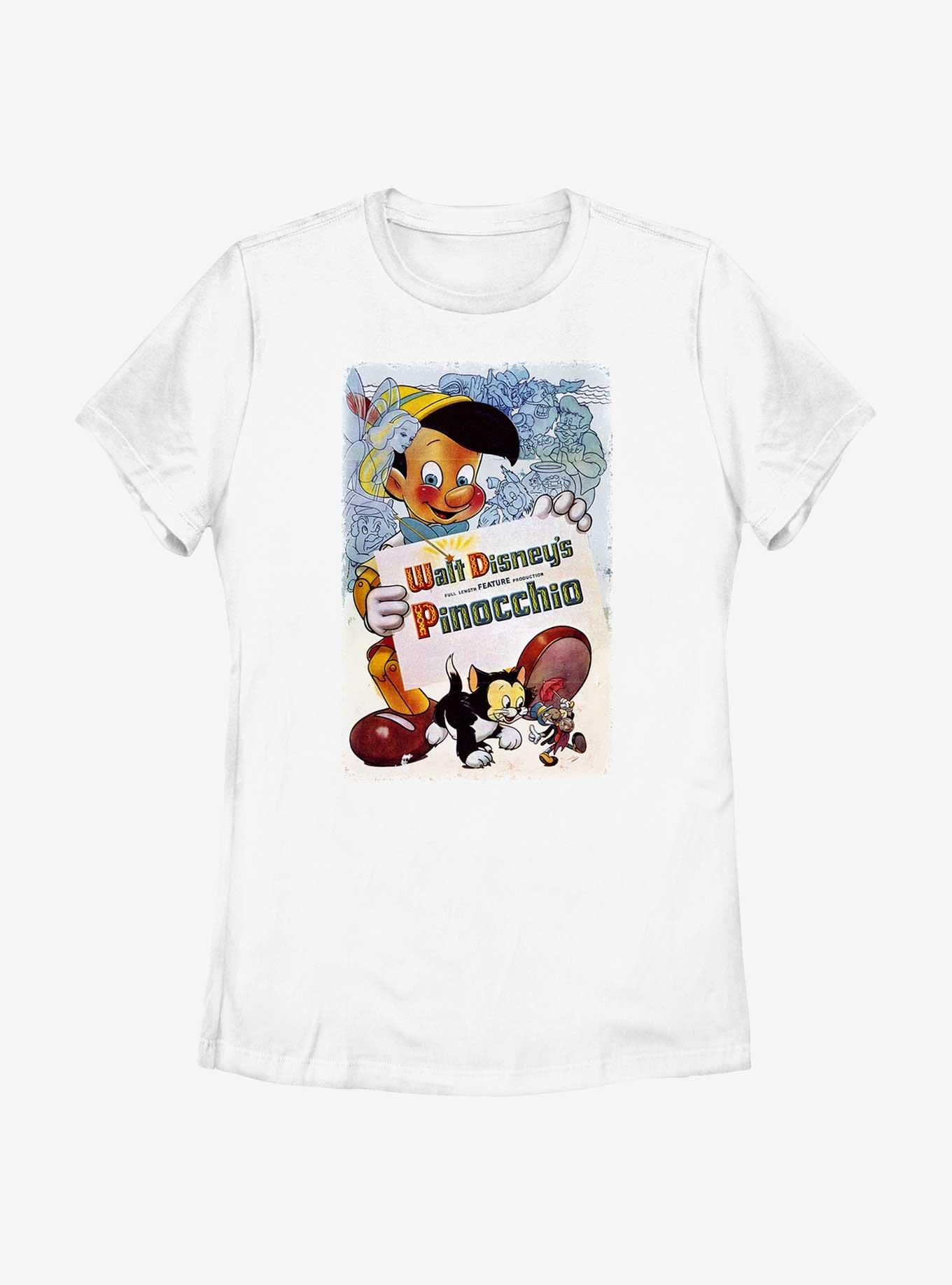 Disney Pinocchio Watercolor Cover Womens T-Shirt, , hi-res