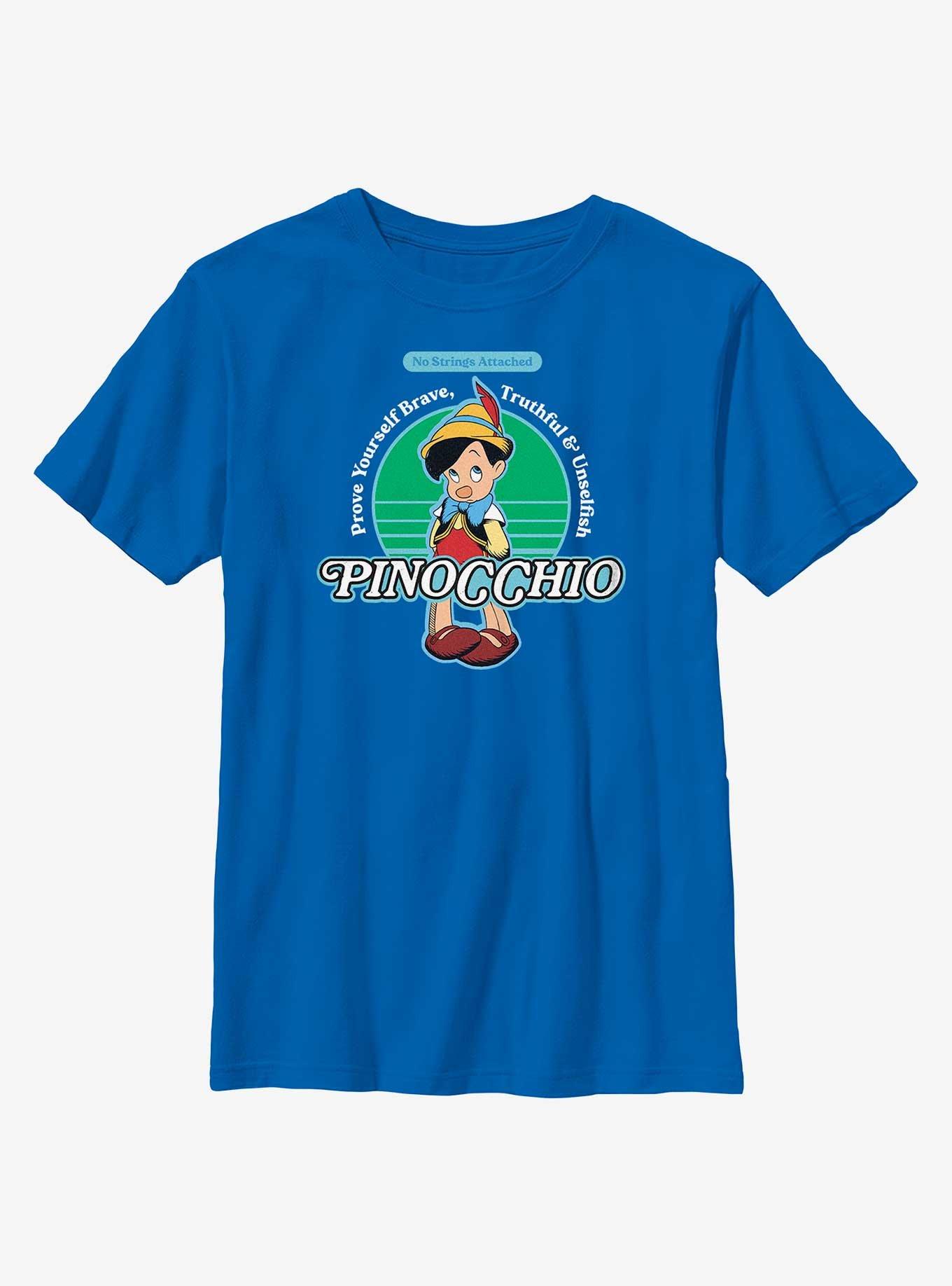 Disney Pinocchio No Strings Attached Youth T-Shirt, ROYAL, hi-res