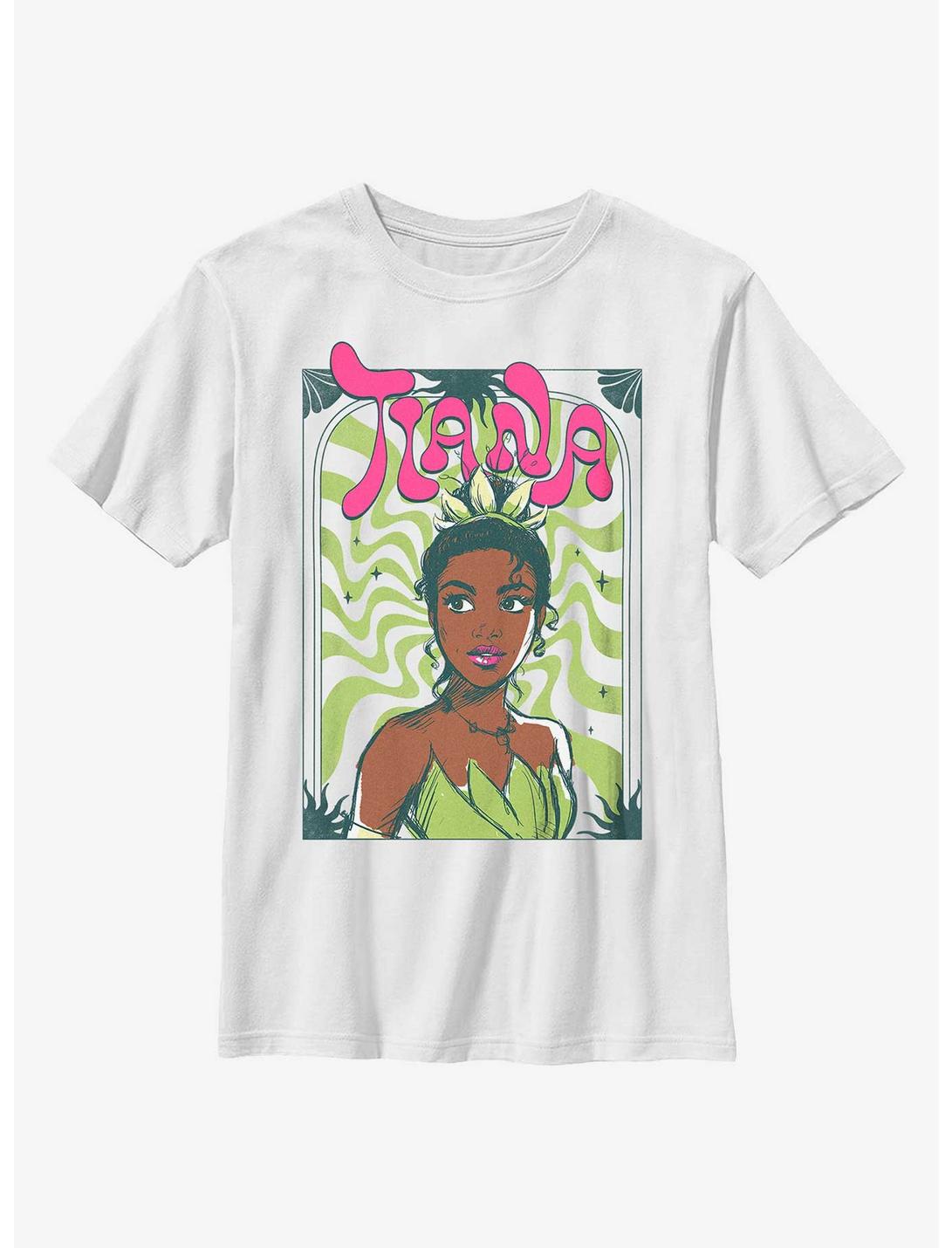Disney The Princess And The Frog Groovy Tiana Youth T-Shirt, WHITE, hi-res