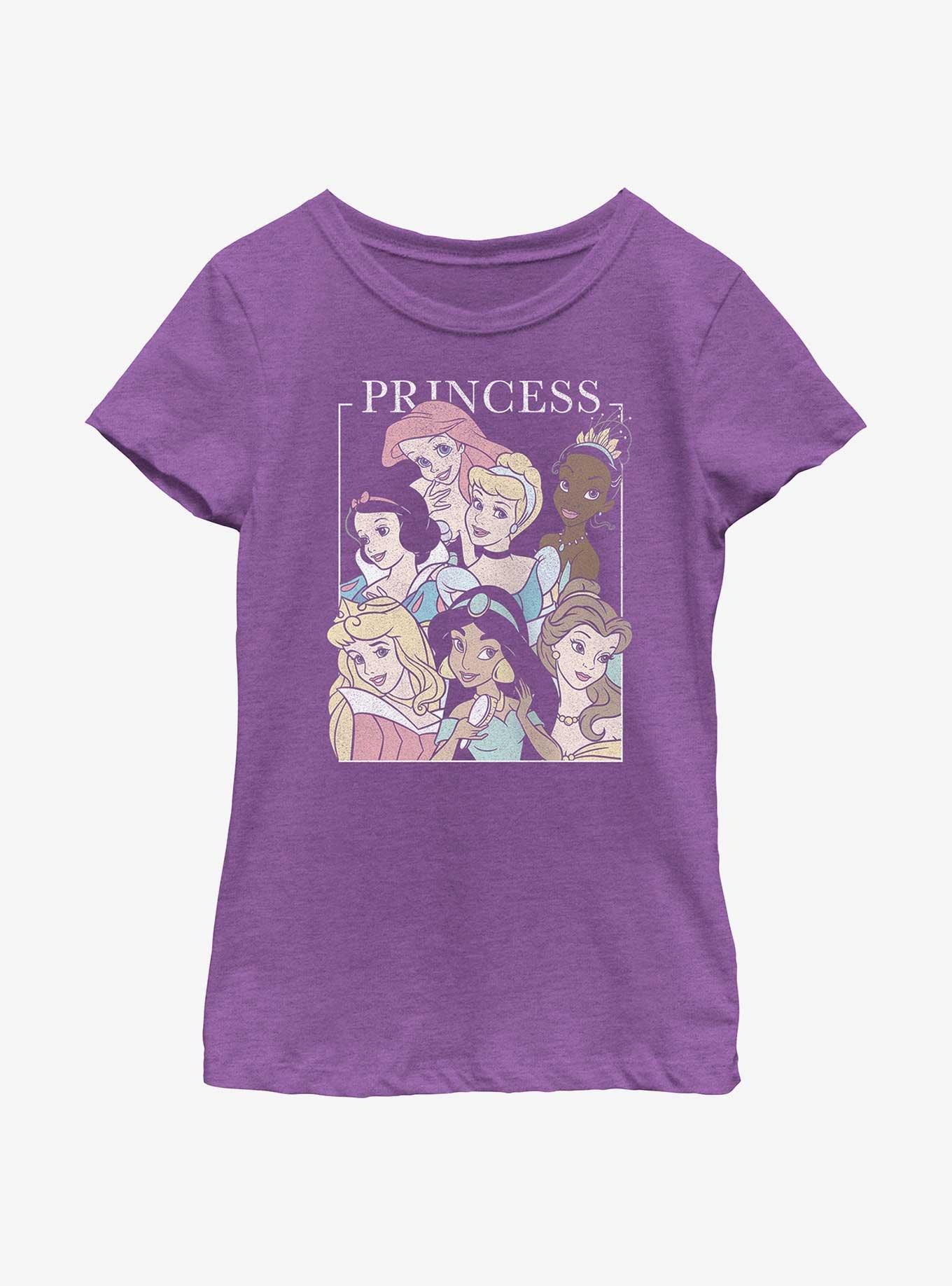 Disney Princesses Group Portraits Youth Girls T-Shirt, , hi-res