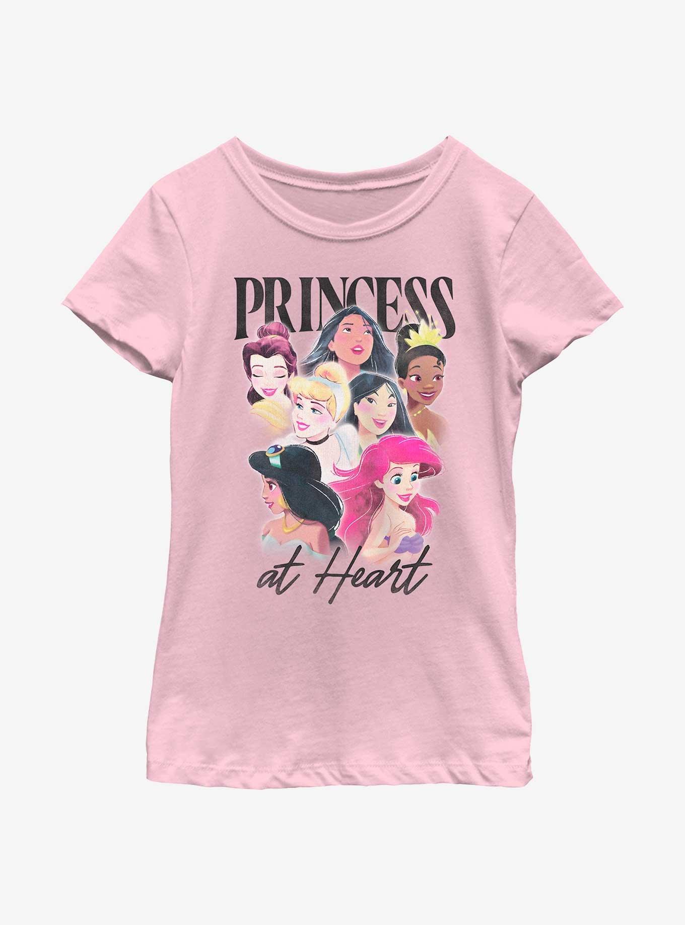 Disney Princesses Princess At Heart Youth Girls T-Shirt
