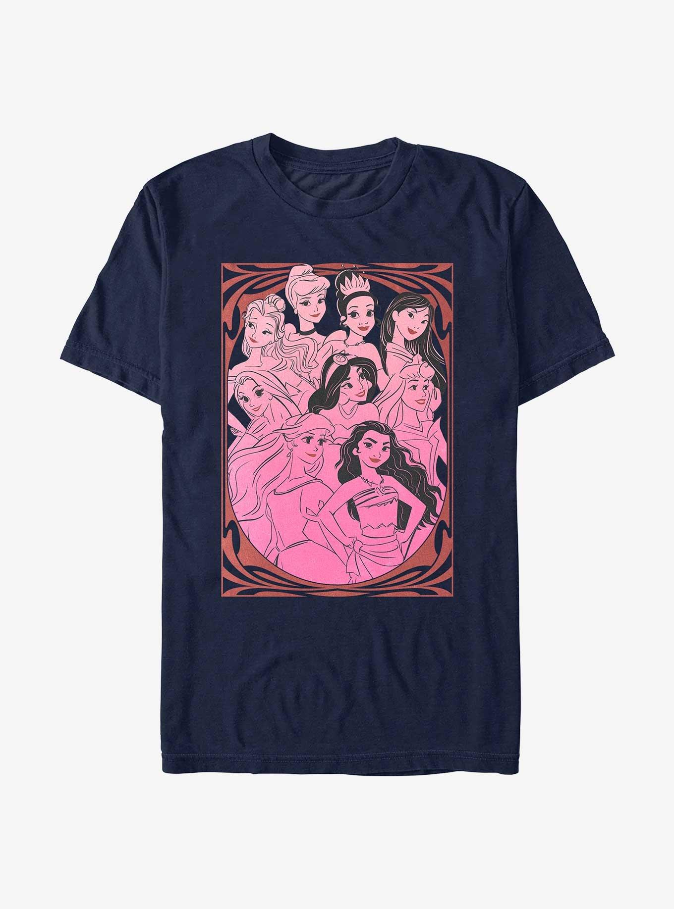 Disney Princesses Outline Swirl Print T-Shirt, , hi-res