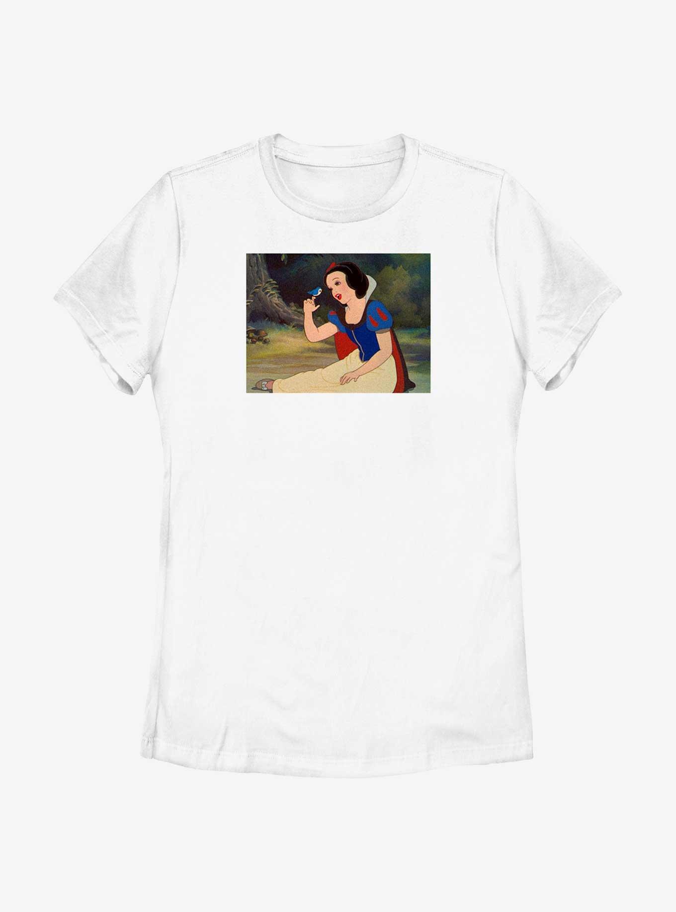 Disney Snow White And The Seven Dwarfs Singing Scene Womens T-Shirt, WHITE, hi-res
