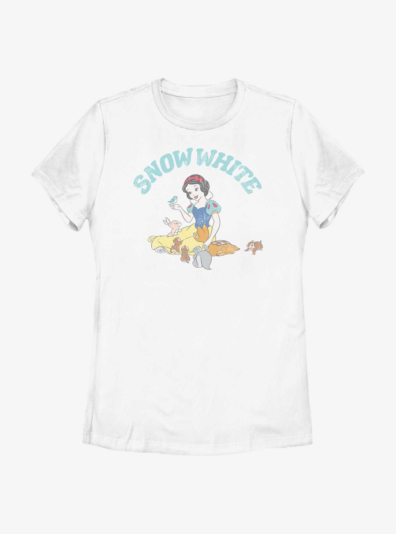 Disney Snow White And The Seven Dwarfs Snow White And Woodland Animals Womens T-Shirt, , hi-res