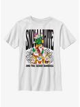 Disney Snow White And The Seven Dwarfs Dwarf Stack Youth T-Shirt, WHITE, hi-res