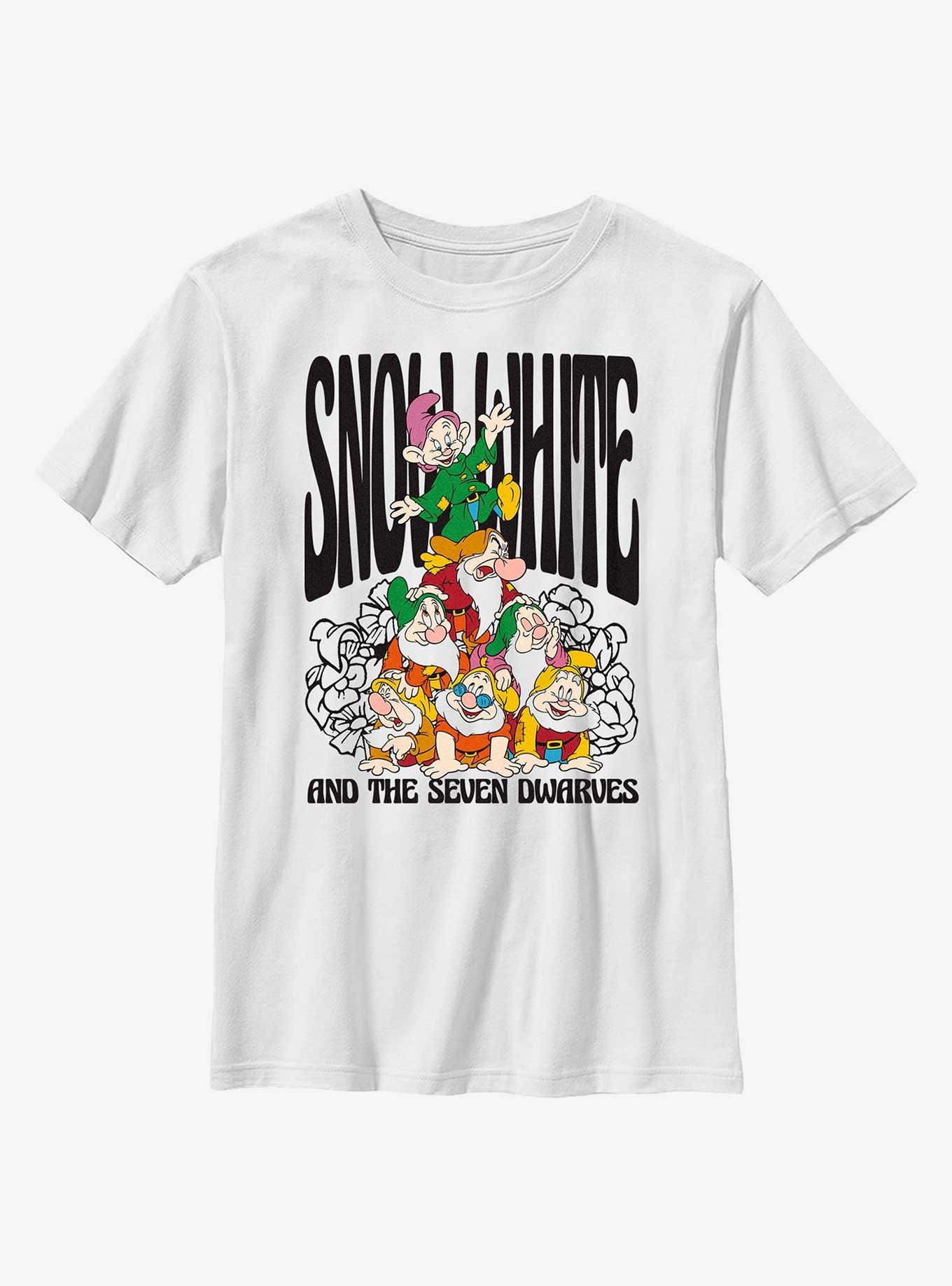 Disney Snow White And The Seven Dwarfs Dwarf Stack Youth T-Shirt, , hi-res