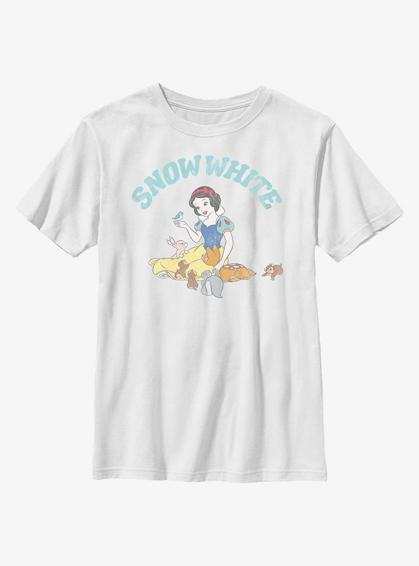 Disney Snow White And The Seven Dwarfs Snow White And Woodland Animals Youth T-Shirt, , hi-res