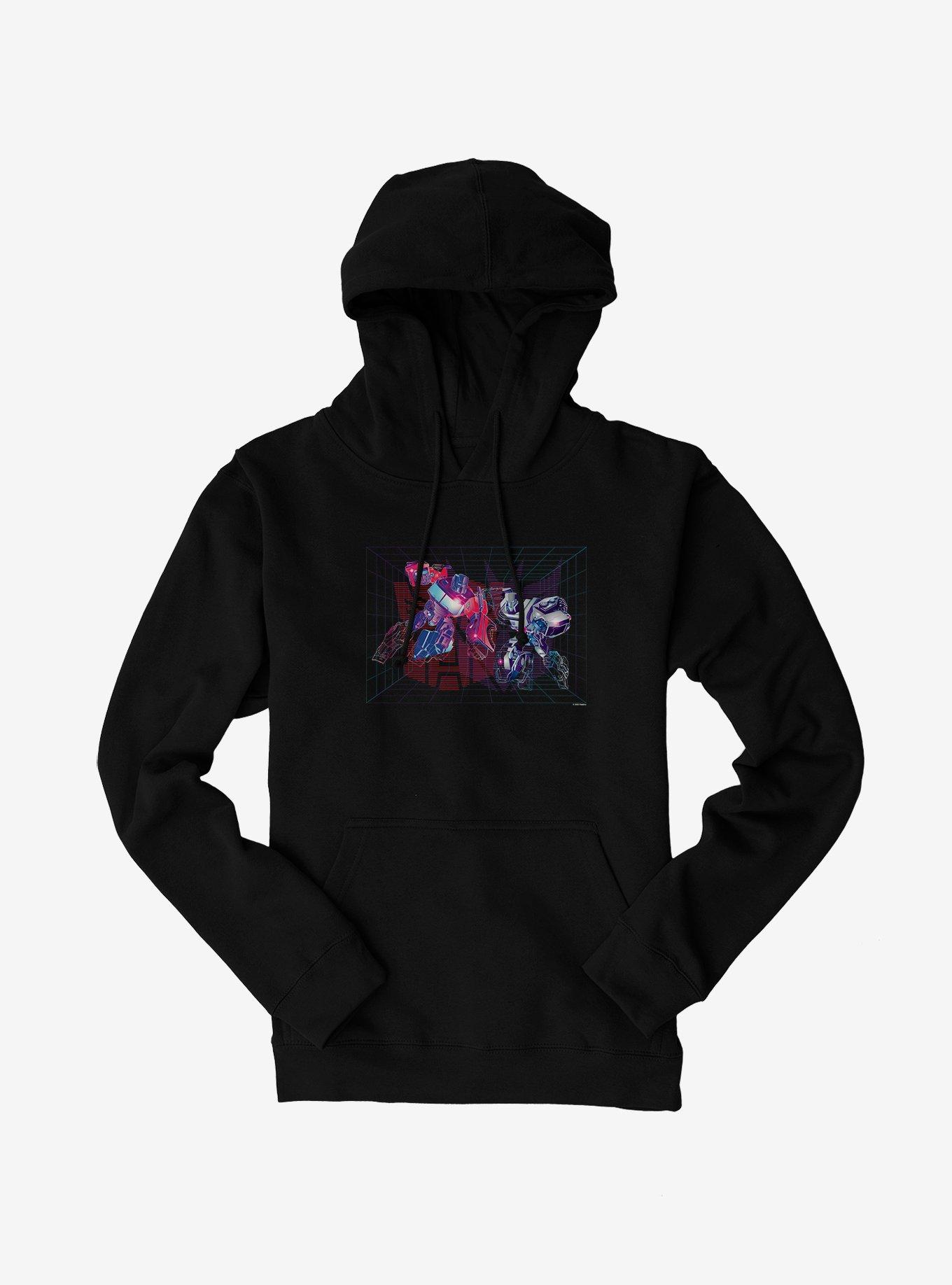 Transformers Optimus Prime Vs Megatron Grid Hoodie, , hi-res