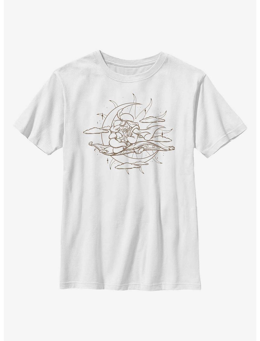 Disney Aladdin Moon Magic Carpet Youth T-Shirt, WHITE, hi-res