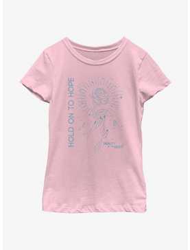 Disney Beauty And The Beast Hold On To Hope Rose Youth Girls T-Shirt, , hi-res