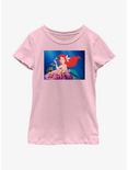 Disney The Little Mermaid Ariel Movie Scene Youth Girls T-Shirt, PINK, hi-res