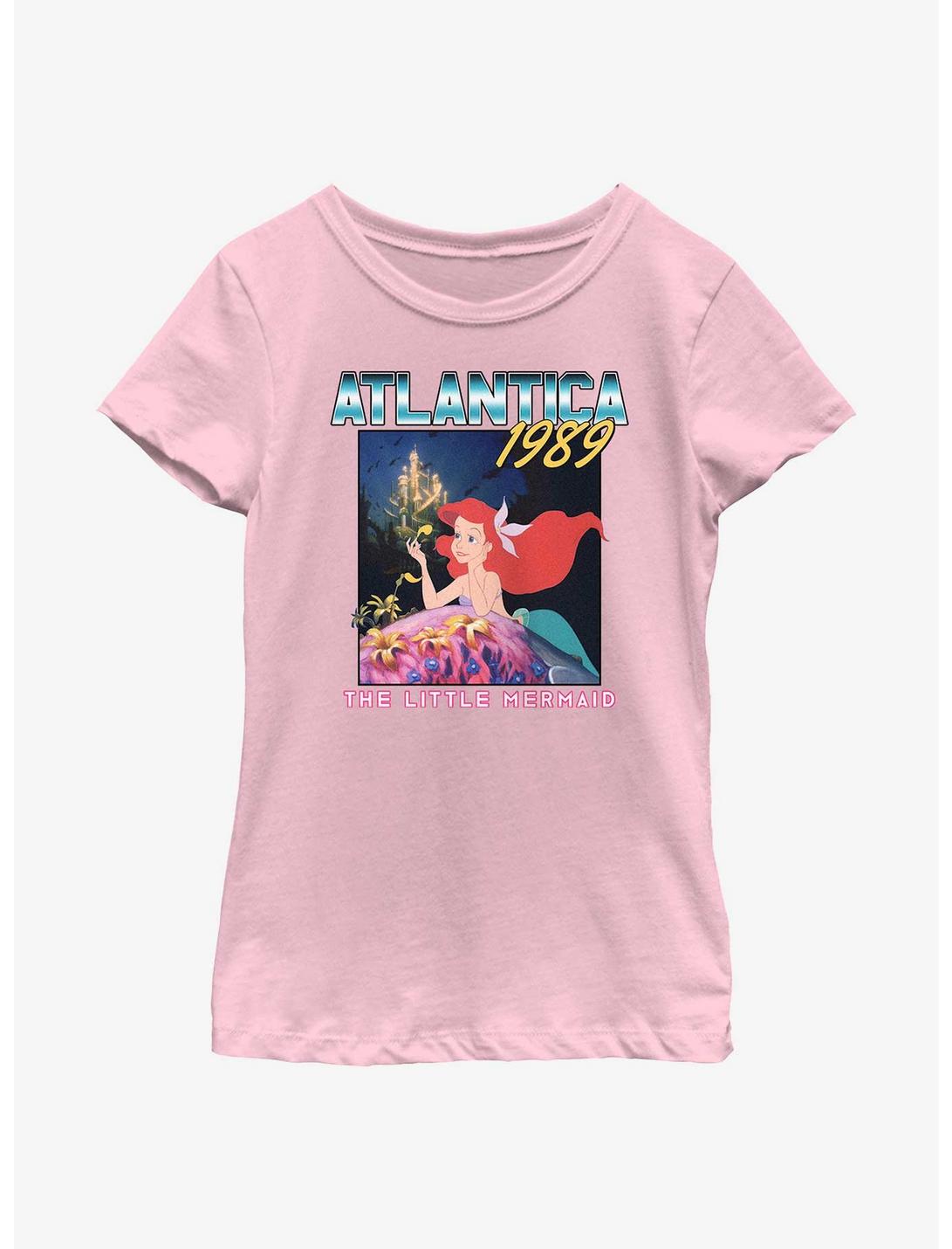 Disney The Little Mermaid Atlantica 1989 Youth Girls T-Shirt, PINK, hi-res