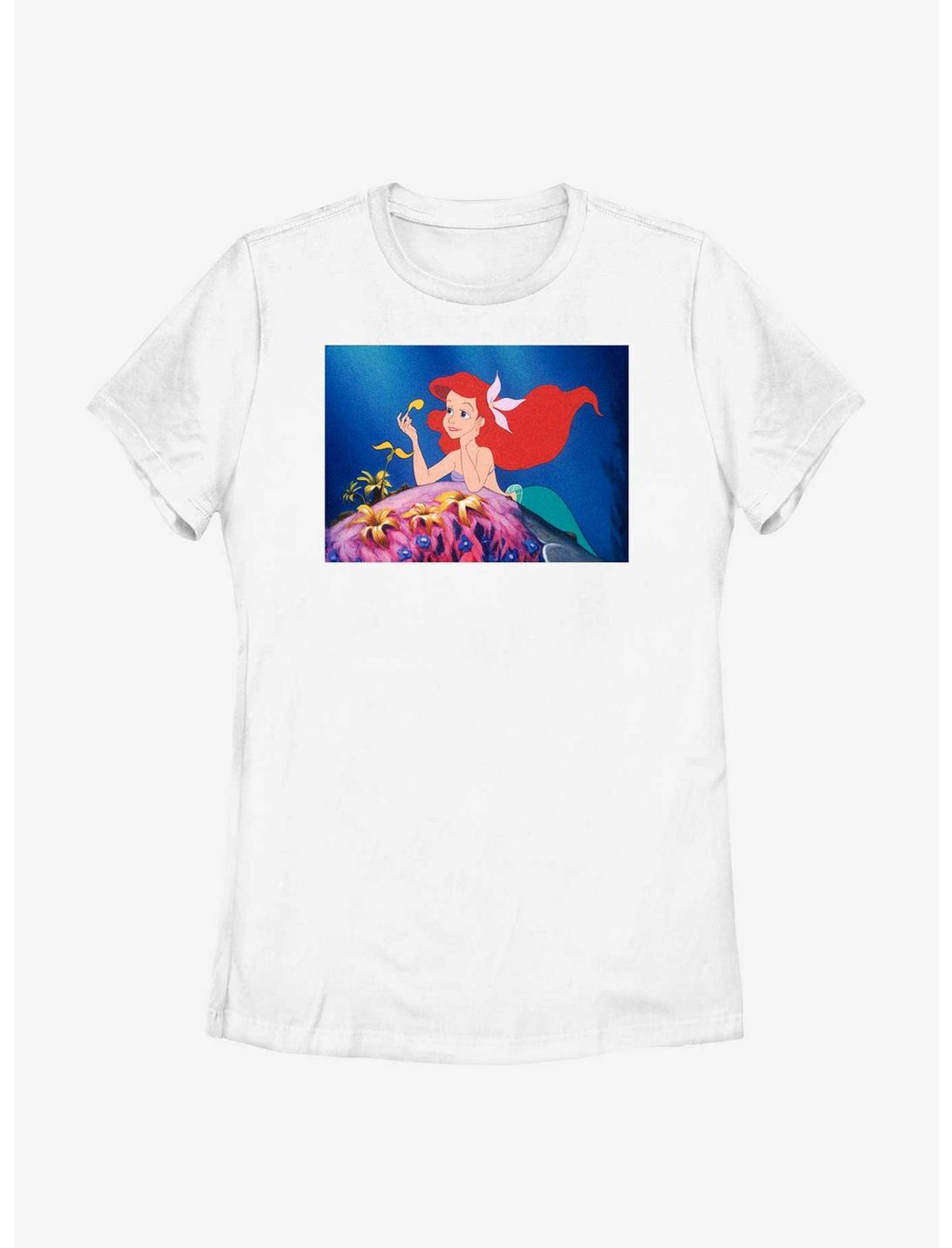Disney The Little Mermaid Ariel Movie Scene Womens T-Shirt, WHITE, hi-res