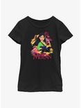 Disney Mulan Scene Portrait Youth Girls T-Shirt, BLACK, hi-res