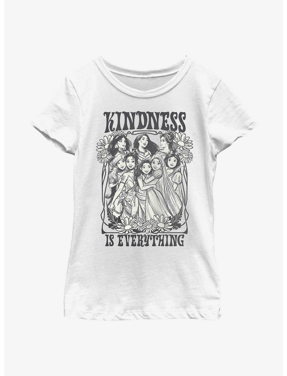 Disney Princesses Kindness Is Everything Youth Girls T-Shirt, WHITE, hi-res