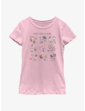 Disney Princesses Once Upon A Time Icons Youth Girls T-Shirt, , hi-res