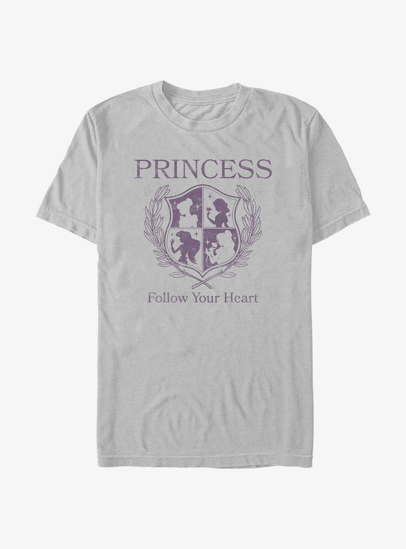 Disney Princesses Follow Your Heart Crest T-Shirt, , hi-res