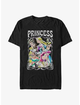 Disney Princesses Retro Drawing Portrait T-Shirt, , hi-res