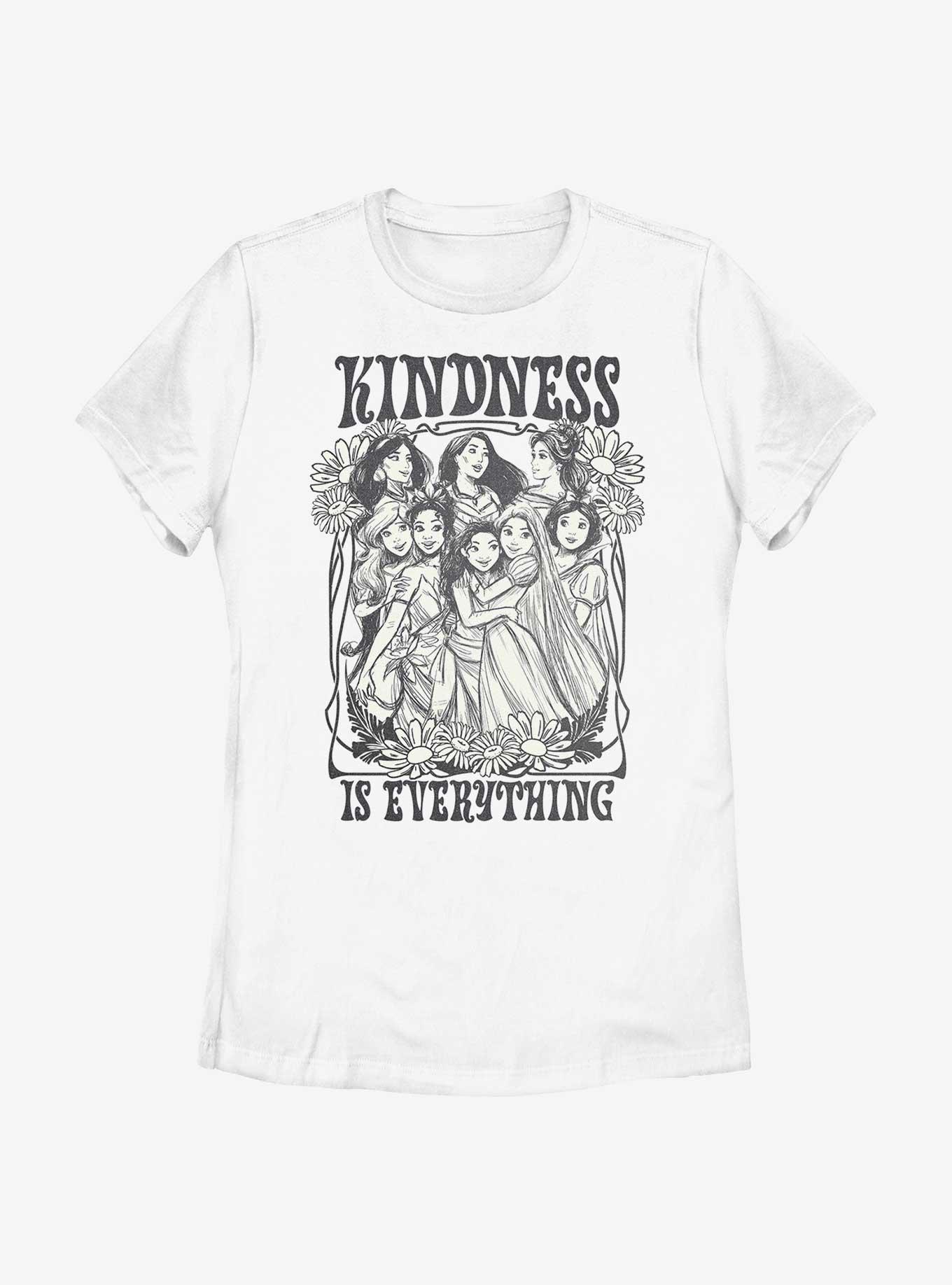 Disney Princesses Kindness Is Everything Womens T-Shirt, WHITE, hi-res