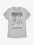 Disney Princesses Outline Group Stack Womens T-Shirt, ATH HTR, hi-res