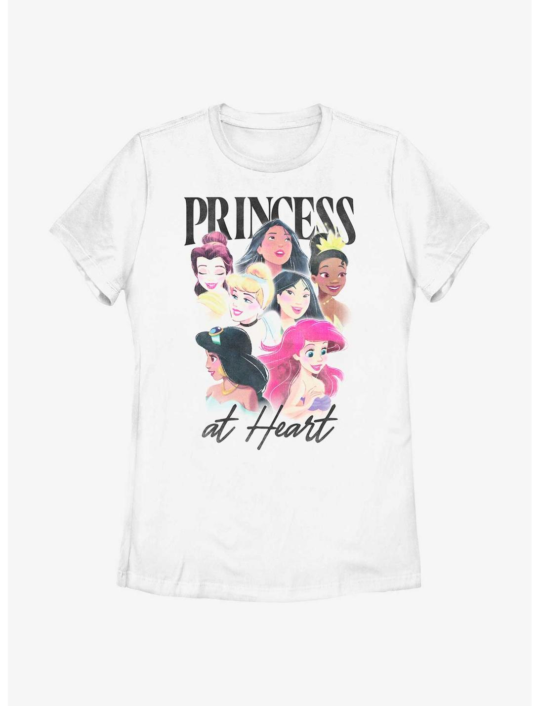 Disney Princesses Princess At Heart Womens T-Shirt, WHITE, hi-res