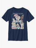 Disney Princesses Group Portraits Youth T-Shirt, NAVY, hi-res