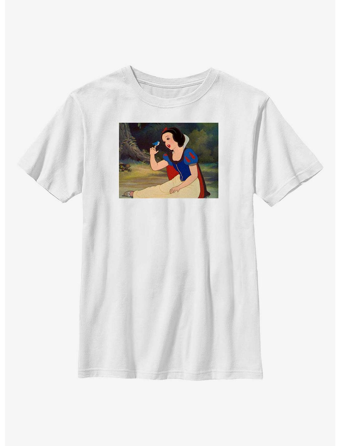 Disney Snow White And The Seven Dwarfs Singing Scene Youth T-Shirt, WHITE, hi-res