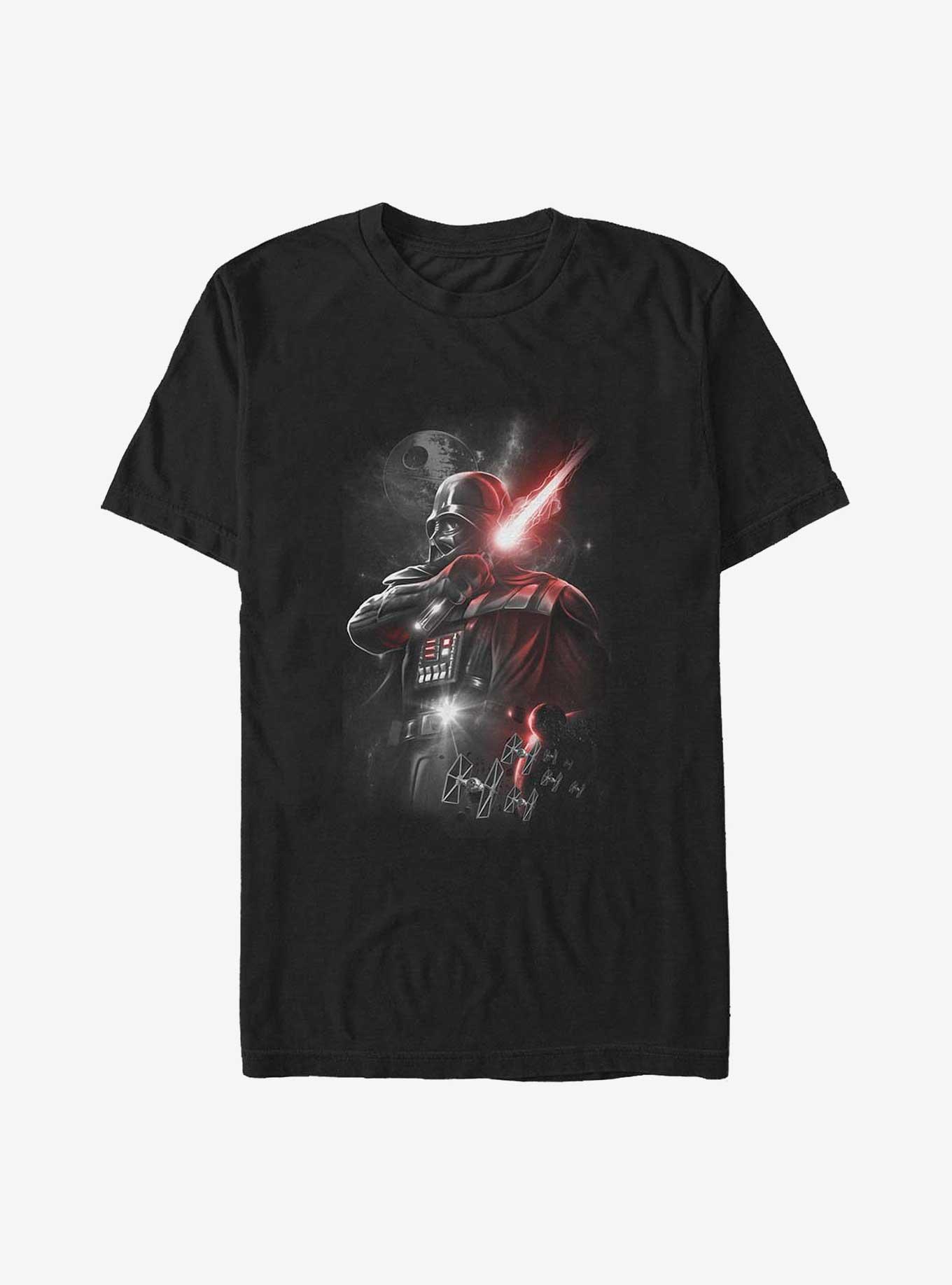 Star Wars Darth Vader Dark Lord Poster Big & Tall T-Shirt, BLACK, hi-res