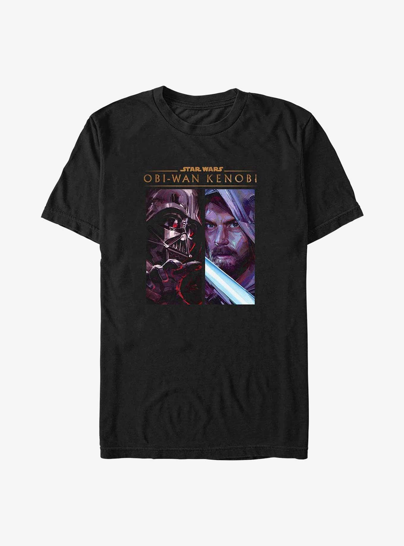 Star Wars Obi-Wan Kenobi and Darth Vader Poster Big & Tall T-Shirt, , hi-res