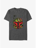 Star Wars Tropical Boba Helmet Big & Tall T-Shirt, CHAR HTR, hi-res