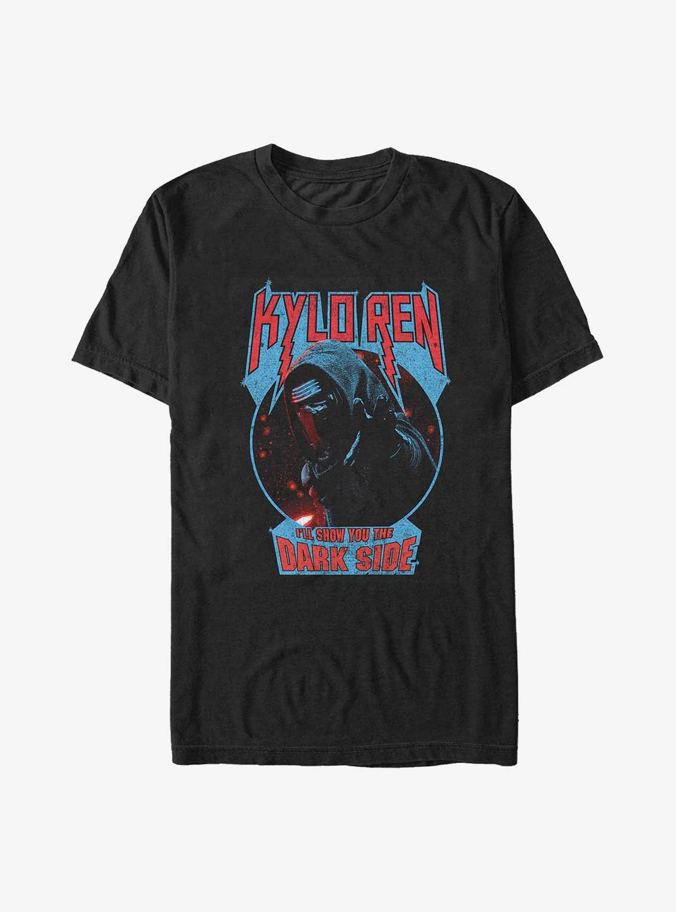 Star Wars: The Force Awakens Kylo Ren I'll Show You The Dark Side Big & Tall T-Shirt, BLACK, hi-res
