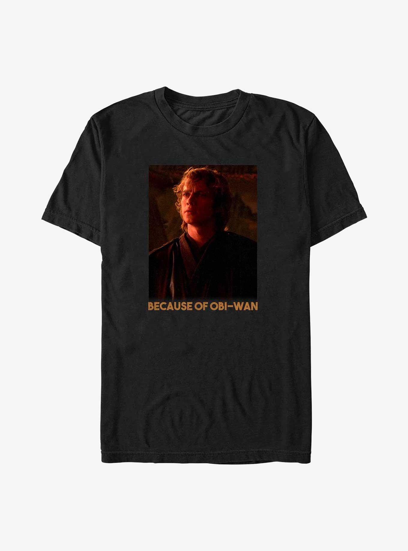 Star Wars Episode III: Revenge Of The Sith Anakin Because of Obi-Wan Big & Tall T-Shirt, , hi-res