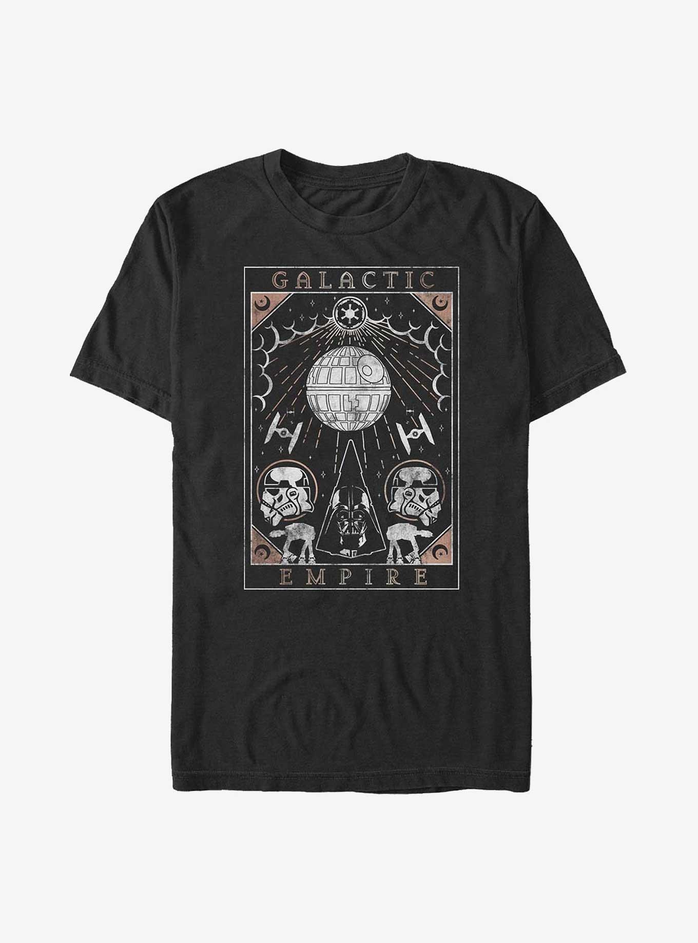 Star Wars Galactic Empire Tarot Big & Tall T-Shirt, BLACK, hi-res