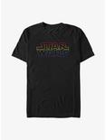 Star Wars Rainbow Outline Logo Big & Tall T-Shirt, BLACK, hi-res