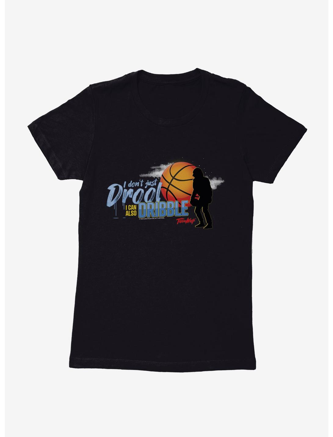 Teen Wolf I Can Also Dribble Womens T-Shirt, BLACK, hi-res