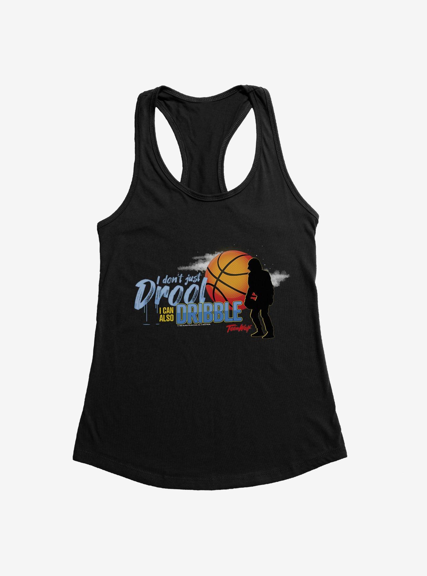 Teen Wolf I Can Also Dribble Womens Tank Top, BLACK, hi-res