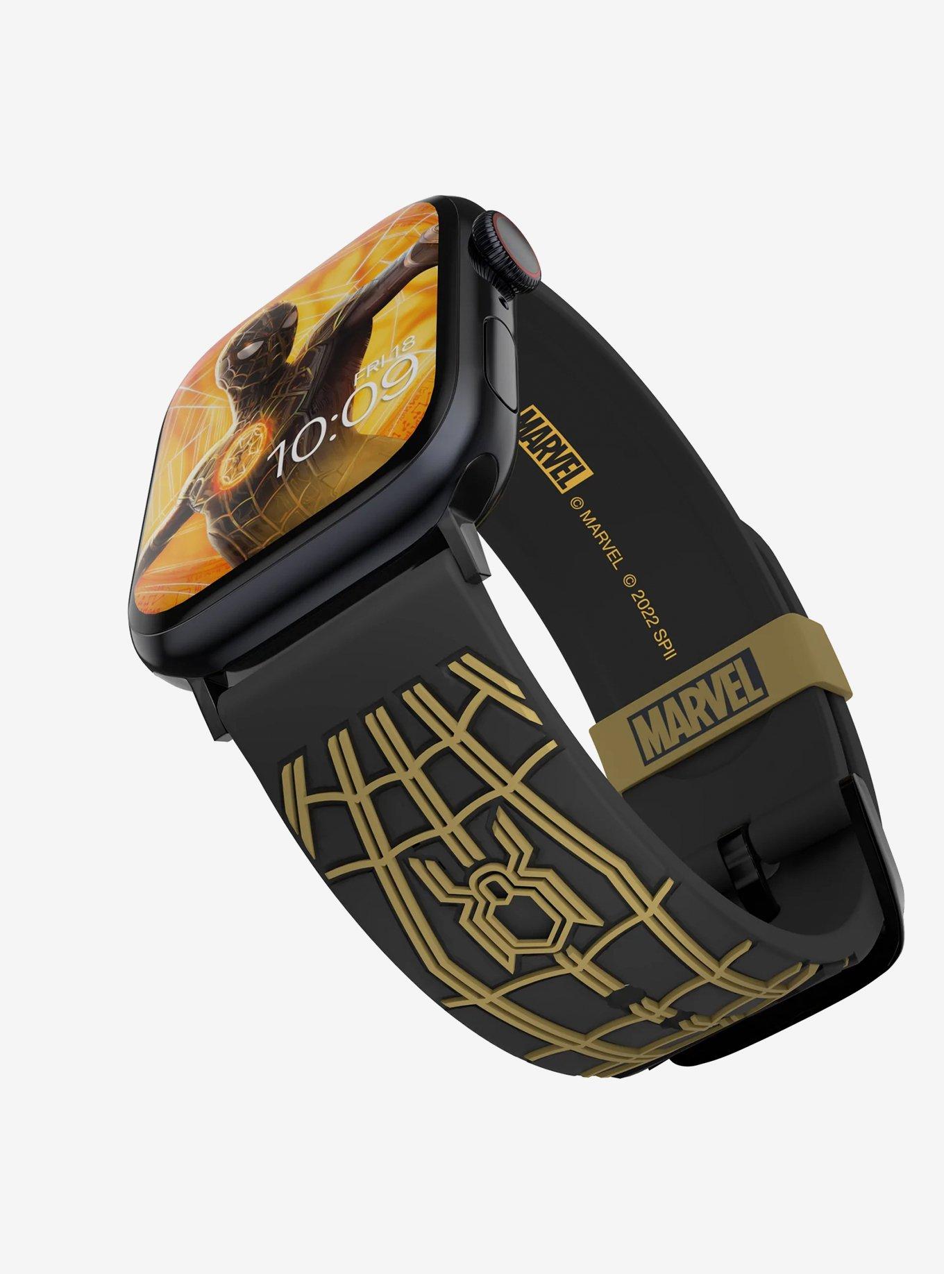 Marvel Spider-Man Black and Gold 3D Watch Band, , hi-res